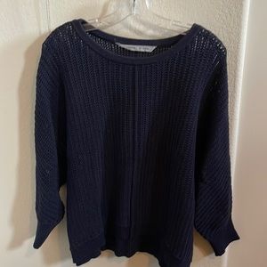 Athleta Amity Pullover Openknit cropped sweater